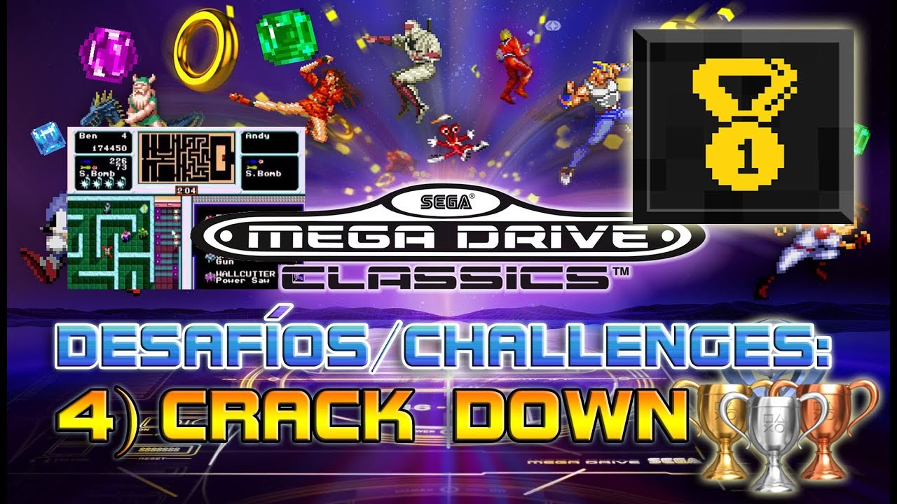 DESAFIO #4 | CRACK DOWN | CHALLENGE #4 | SEGA MEGA DRIVE CLASSICS