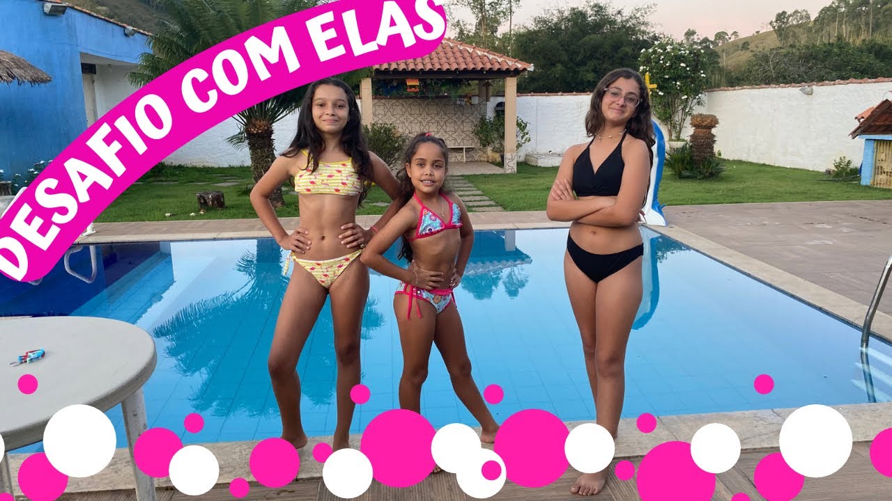 DESAFIO DA PISCINA BRINCANDO COM AS MENINAS