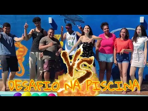 DESAFIO NA PISCINA/MENINOS X MENINAS QUEM SERÁ QUE GANHOU???