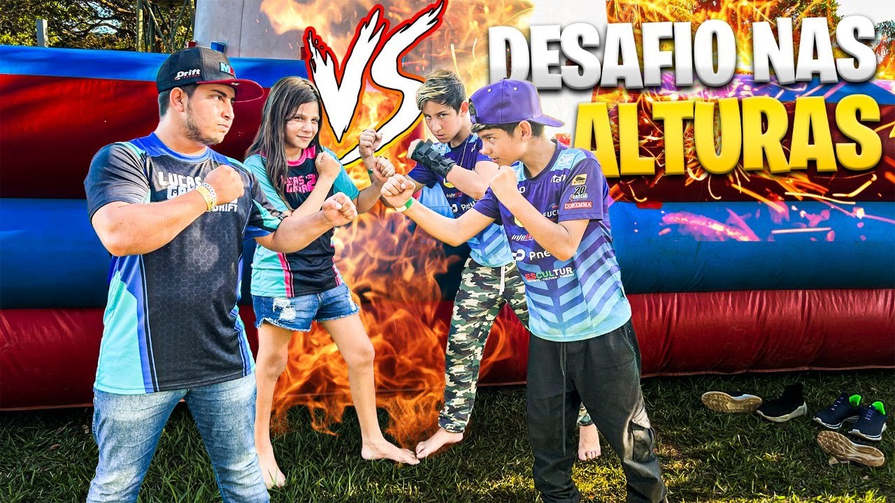 DESAFIO NAS ALTURAS COM OS MINI HATERS