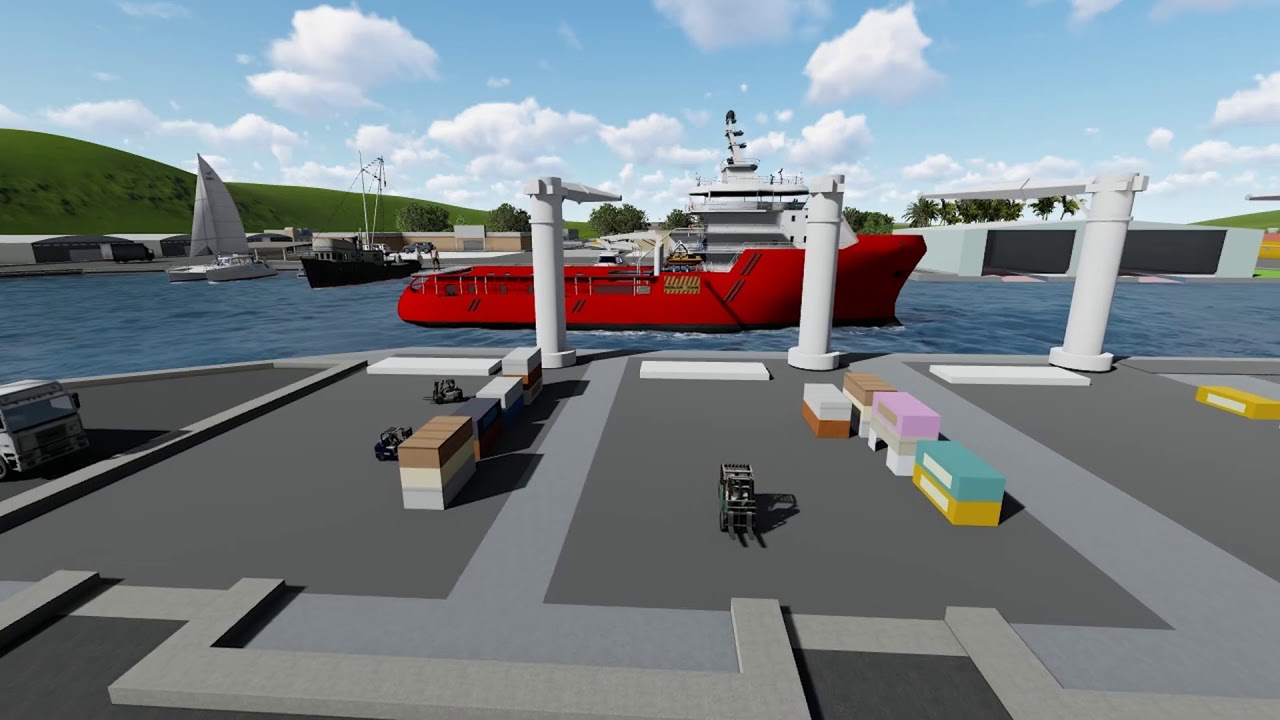 Desain 3D Pelabuhan Perikanan