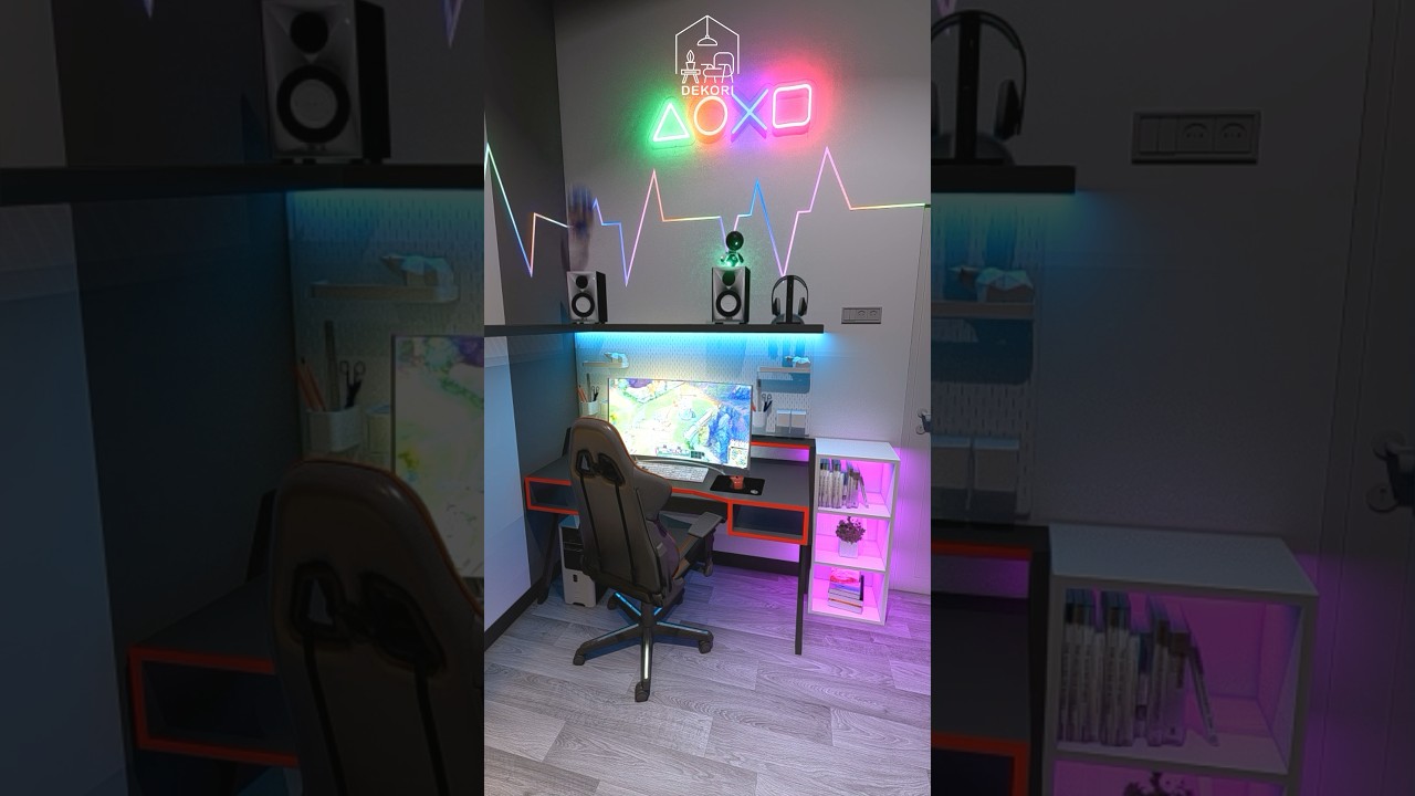 Desain Kamar Gaming 3x3 meter 2 Bed #shorts #gaming