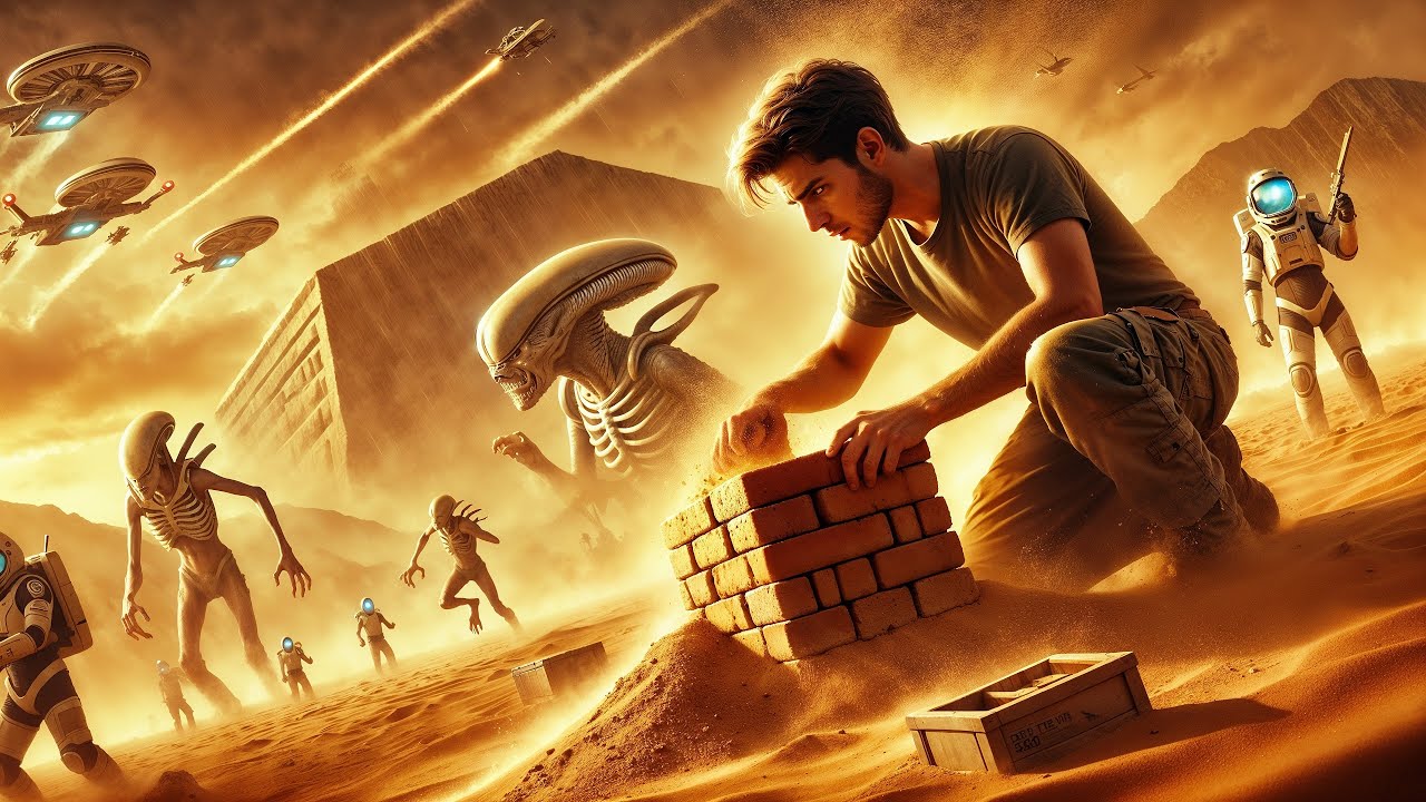 Desert Challenge: Build a Shelter With No Tools—Aliens Panic, Human Builds Sand-Brick Fortress / HFY