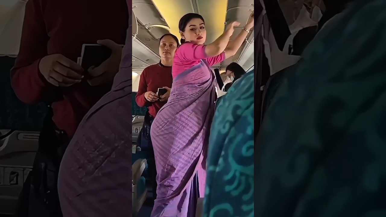 Deshi Big Ass Saree Air Hostess Girl Reels Big Ass 🔥 #shortvideo #virelshorts #airhostess #Ass #hot