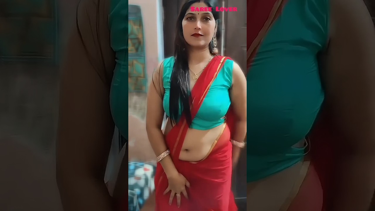 Desi Aunty Kajal Kumari Saree Reels ! Indian Aunty Model !
