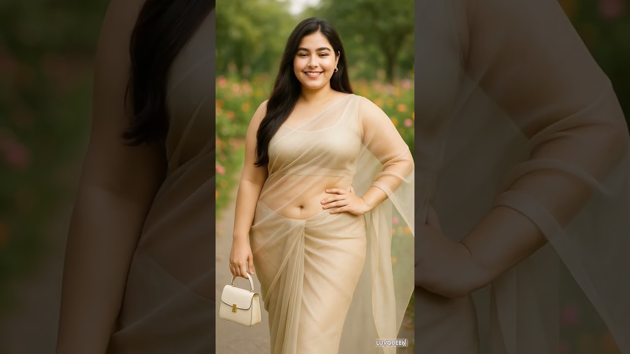Desi beauty walking gracefully in a saree ✨ | Royal elegance in a modern style #beautyqueen