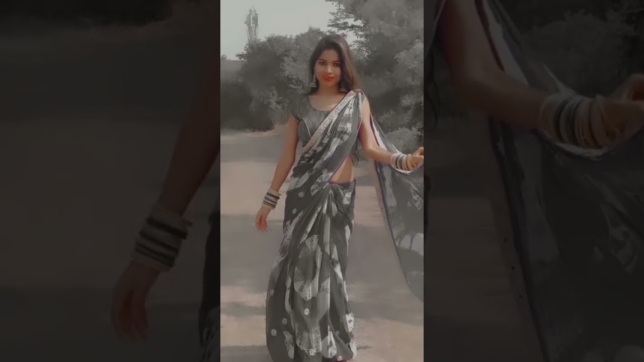Desi girl in dance in gorgeous saree HOT