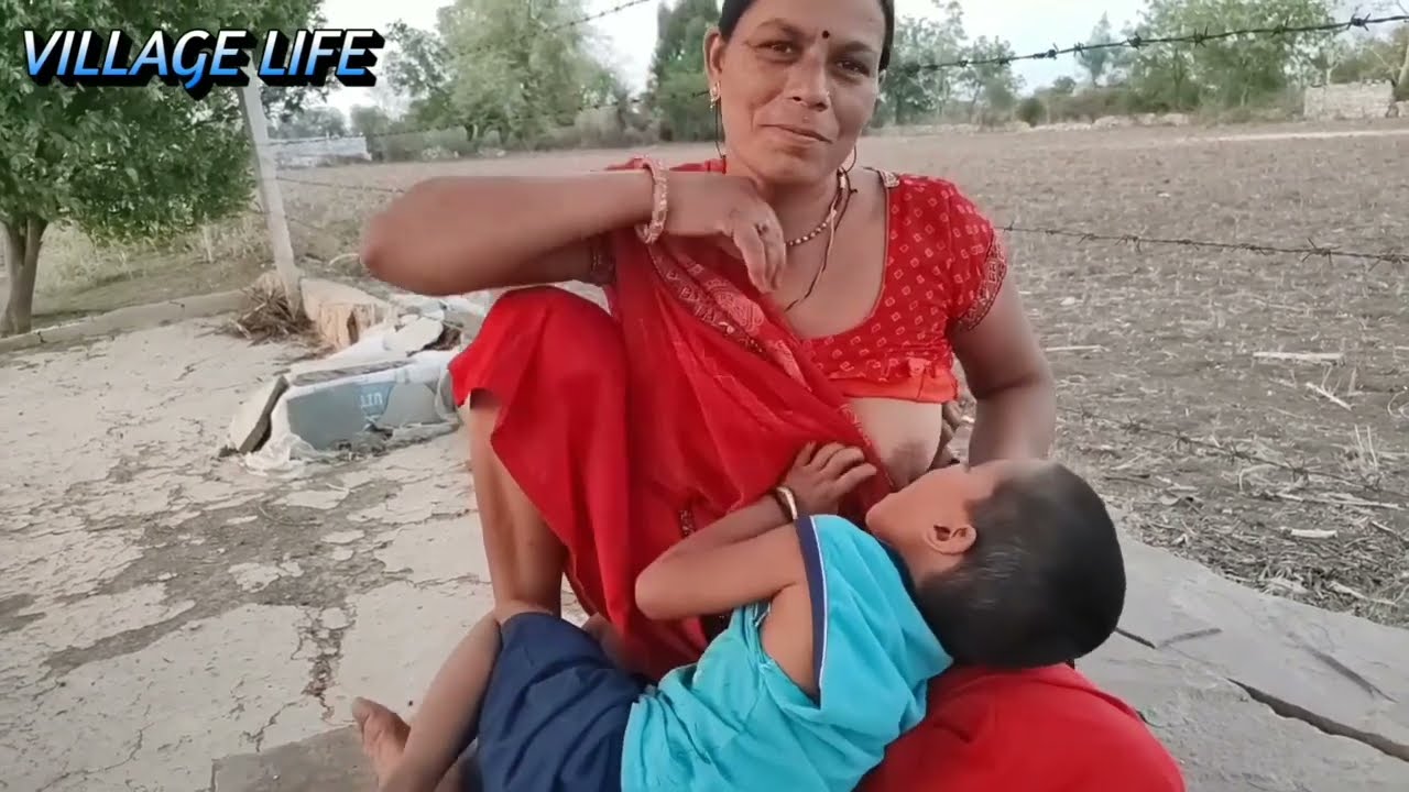 Desi Indian Breastfeeding Rani | Village Vlogs | New Breastfeeding Video