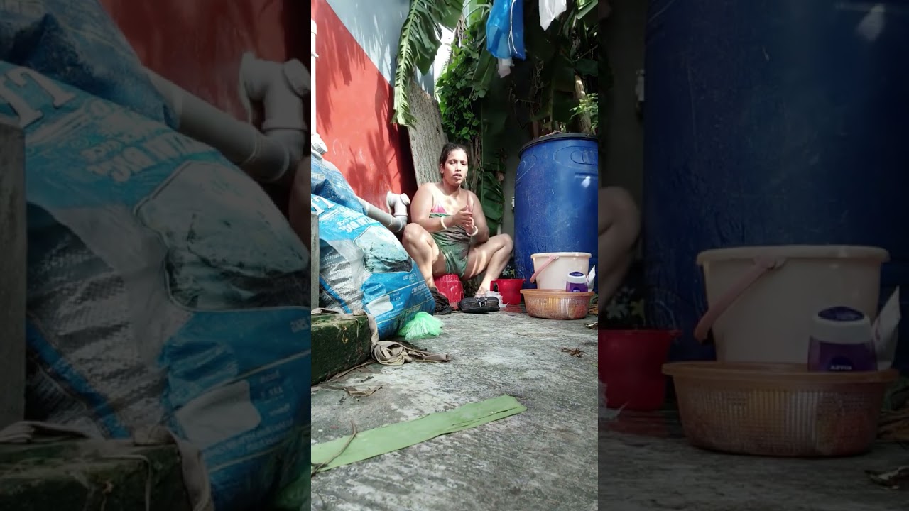 Desi Villege Bathing Video|| Desi Bhabhi Bathing Vlog Video