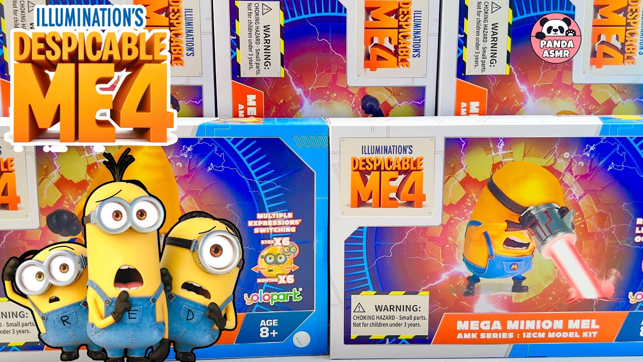 Despicable Me 4 Toy Unboxing ASMR Review | MEGA Minion Figures From Yolopark