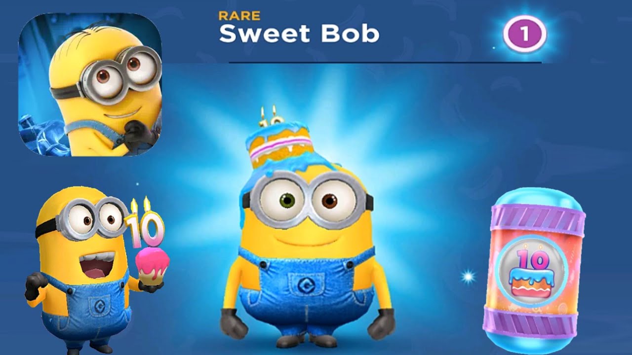 Despicable me Minion rush Sweet Bob new minion 10th Anniversary special mission gameplay walkthrough