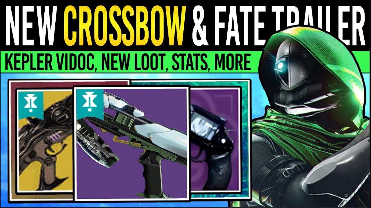 Destiny 2: CROSSBOW REVEALED & KEPLER VIDOC! Featured EXOTICS, Loot Info, Tier Unlocks, Social Space