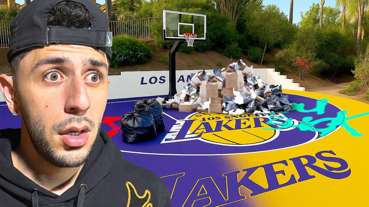 Destroying Brawadis Brand New Basketball court!