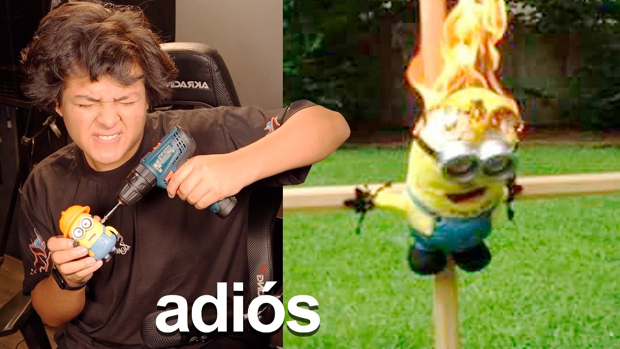 destruyendo juguetes de MINIONS