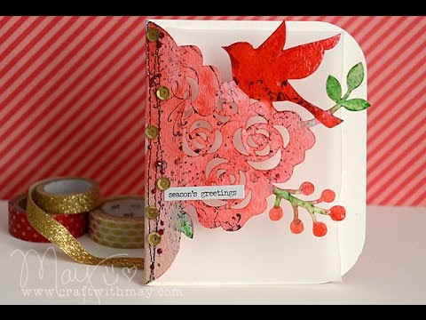 Detail cut design card with ScanNCut 2