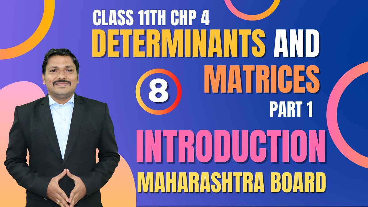 Determinants And Matrices Lec - 8| Class 11th Maths-1 | Success 3.0 | Maharashtra Board | Dinesh Sir