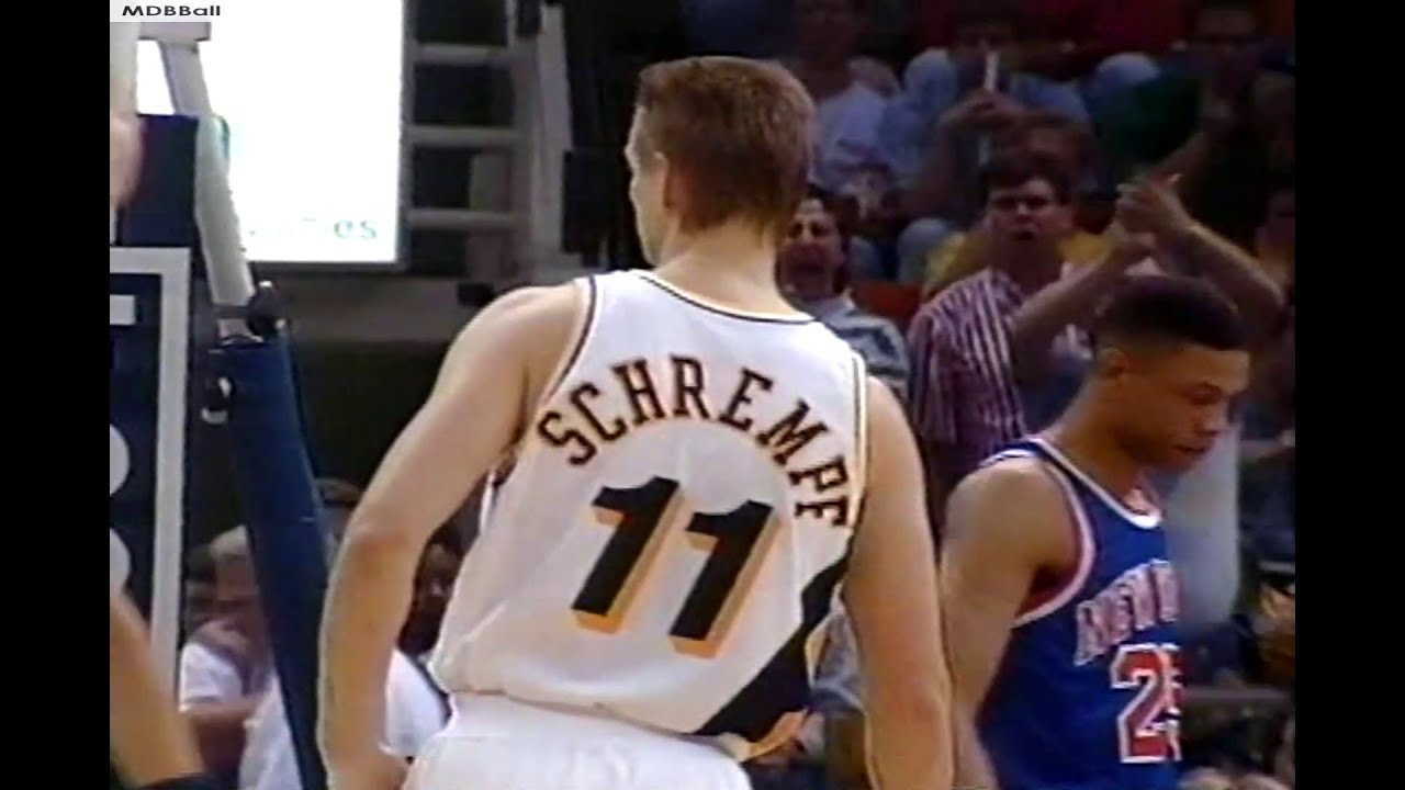 Detlef Schrempf Playoff Career High 29 pts! 1993 NBA Playoffs Knicks @ Pacers G3