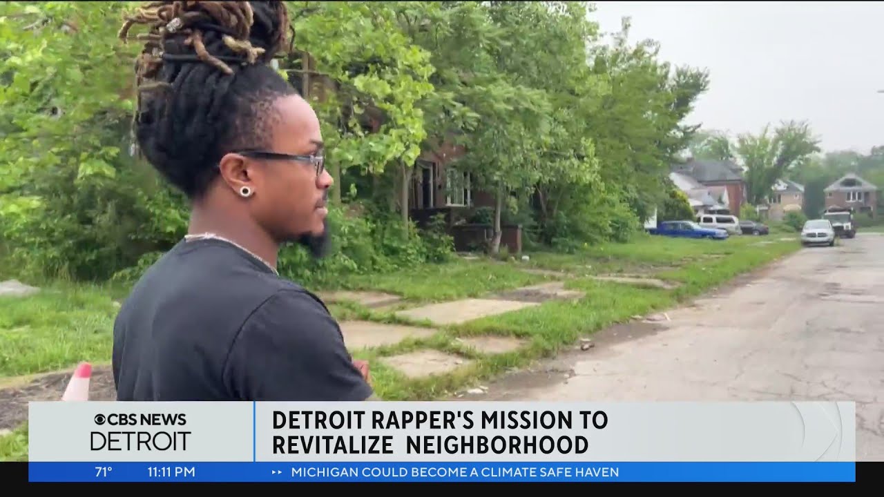 Detroit rapper and influencer revitalizes childhood home with 