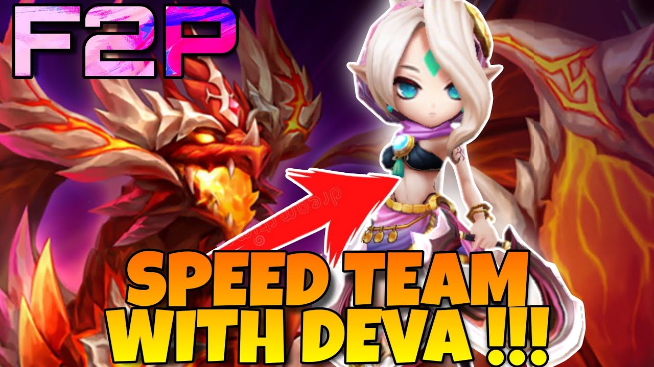 DEVA - DRAGON ABYSS HARD SPEED TEAM !!! DB ABYSS DEVA SUMMONERS WAR