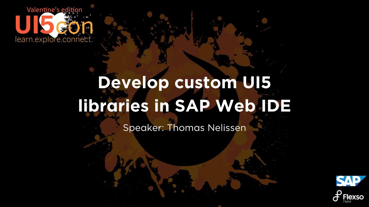 Develop custom UI5 libraries in SAP Web IDE - Thomas Nelissen