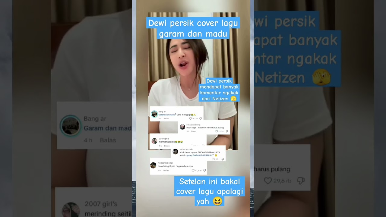 Dewi persik cover lagu g4ram dan m4du langsung di s3rbu Netizen #short #shorts #dewipersik