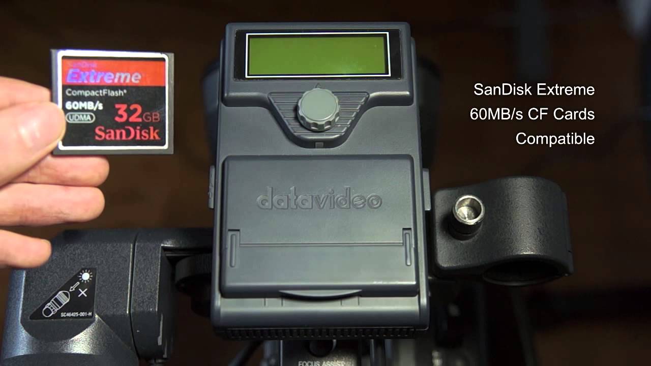 D.G Pictures: Datavideo DN-60 CF Recorder with JVC GY-HD111