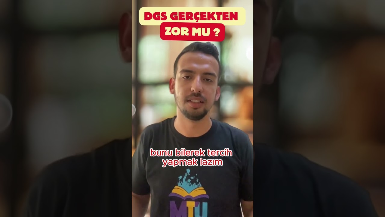 DGS gerçekten zor bir sınav mı ? #yks2024 #yks