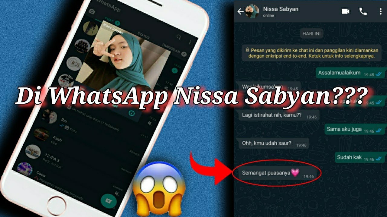 Di WhatsApp Nissa Sabyan || Ada Nomer Wa Nya