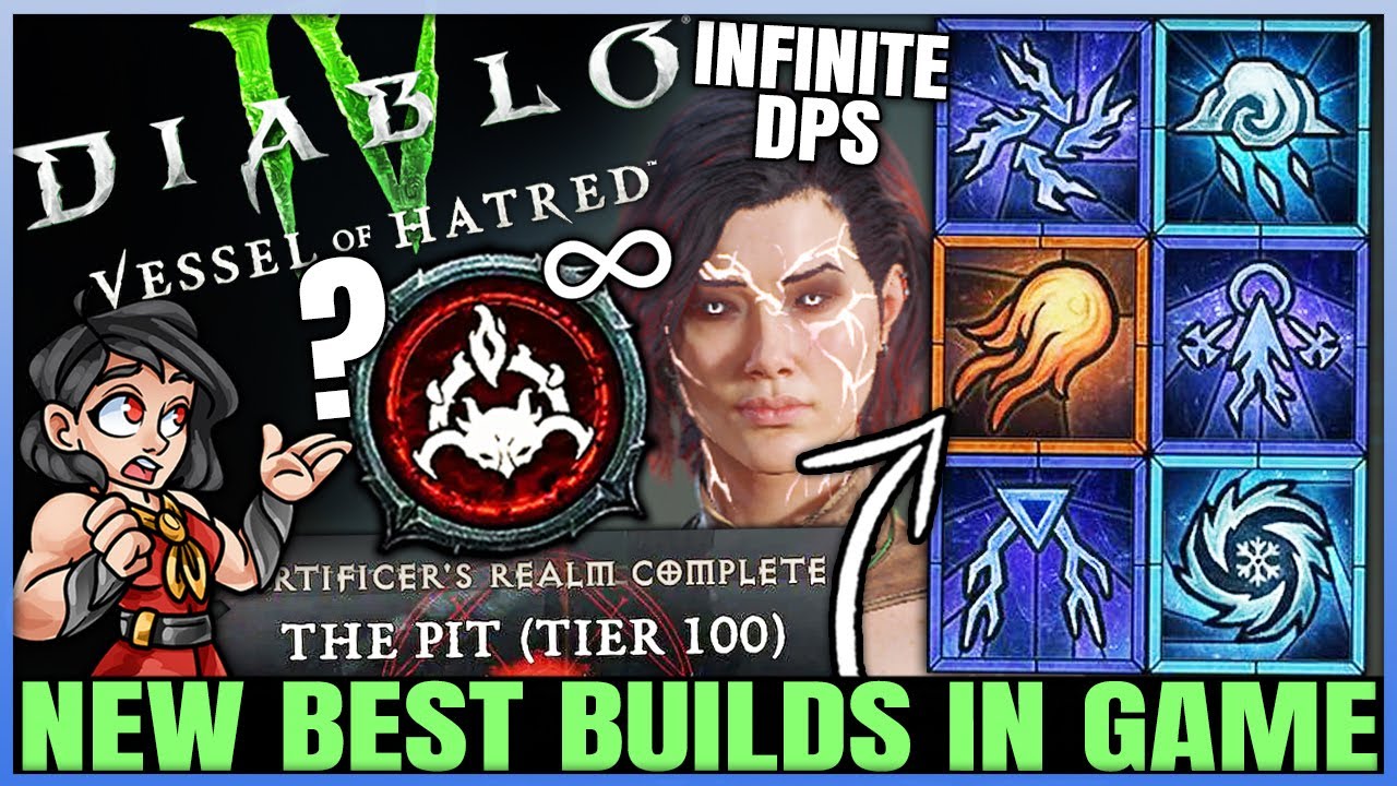 Diablo 4 - ULTIMATE Top 5 Best HIGHEST DAMAGE Season 6 Sorcerer Builds! (Endgame Best Build Guide)