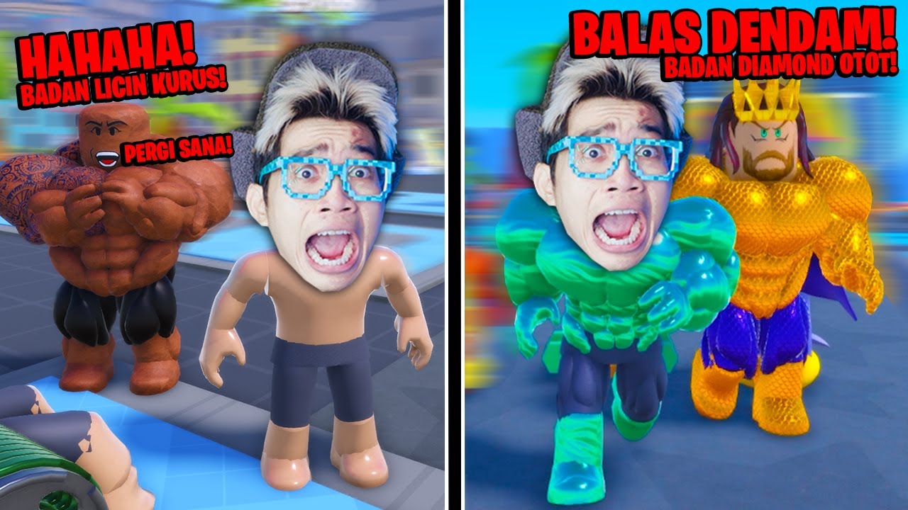 Dibacotin Badan Licin Tak Berotot, Aku Cari Pelatih POSEIDON Sampai Aku Jadi yg Terkuat di Roblox!!!