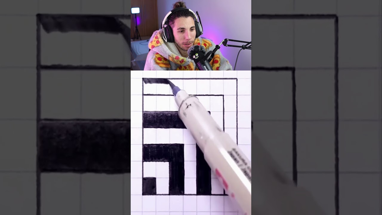 DIBUJO FÁCIL en 3d #shorts