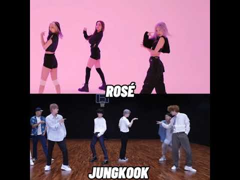 did you get that? 😗 #blackpink #ROSÉ #BTS #JUNGKOOK
