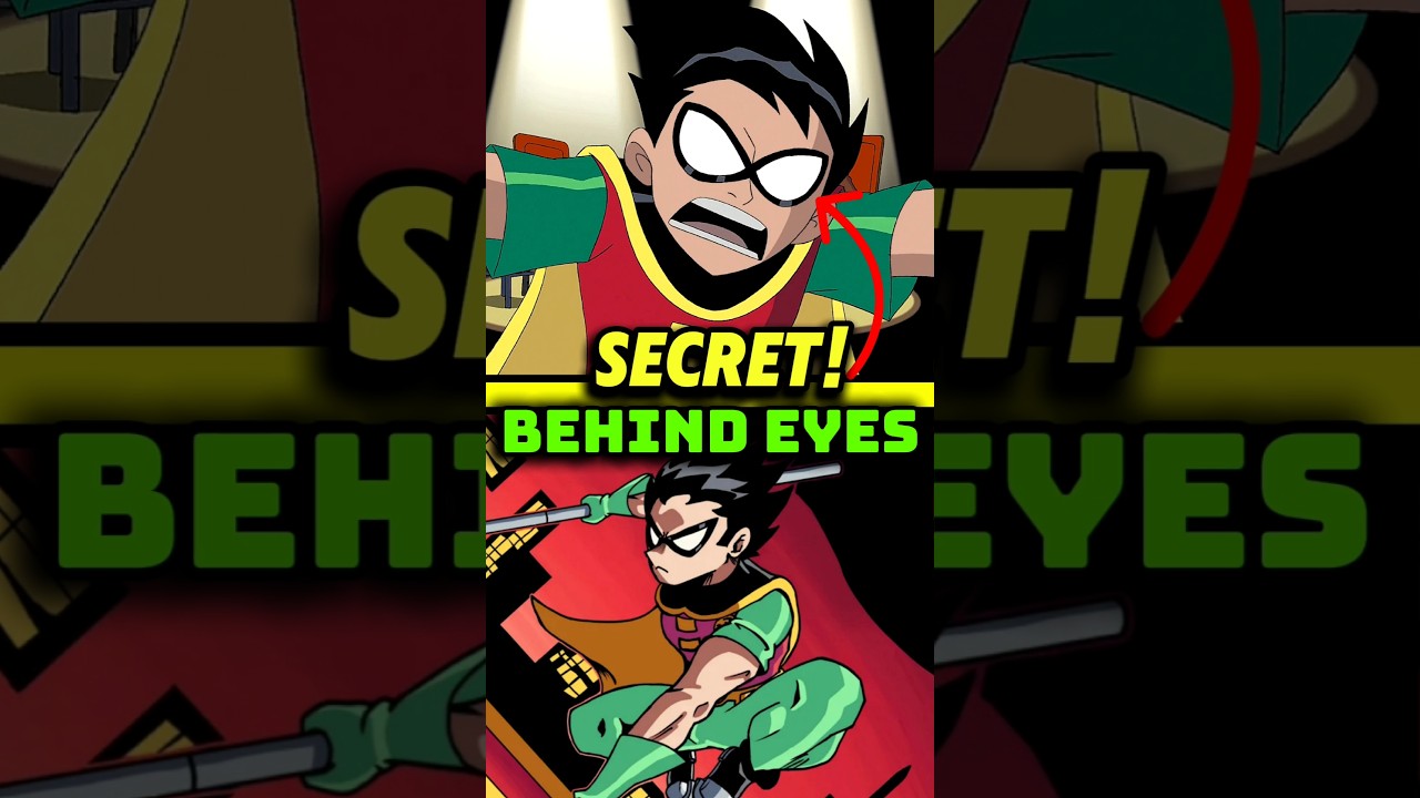 Did you know Robin’s eyes weren’t what we thought? #robin #titans #batman #superman #shorts #cyborg