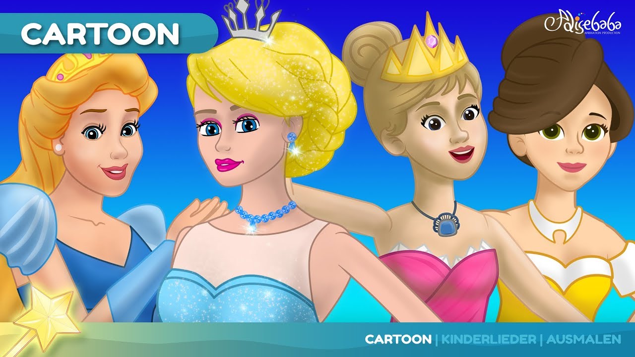 Die Prinzessin auf der Erbse und 4 Prinzessin Märchen | Gutenachtgeschichte für kinder