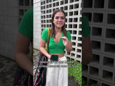 Diferença da Mel Maia e Larissa Manoela com os fãs !
