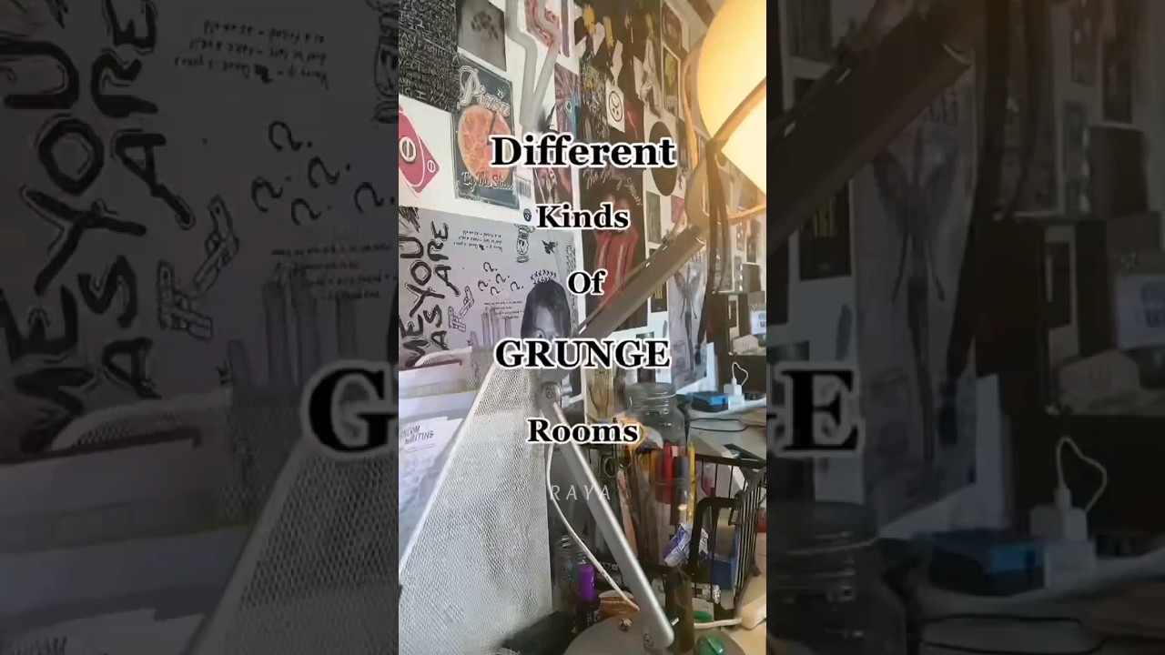 Different kinds of GRUNGE rooms🖤✨ #shorts #like #viral #tomboy #grunge #outfit  #tiktok #anime #fyp