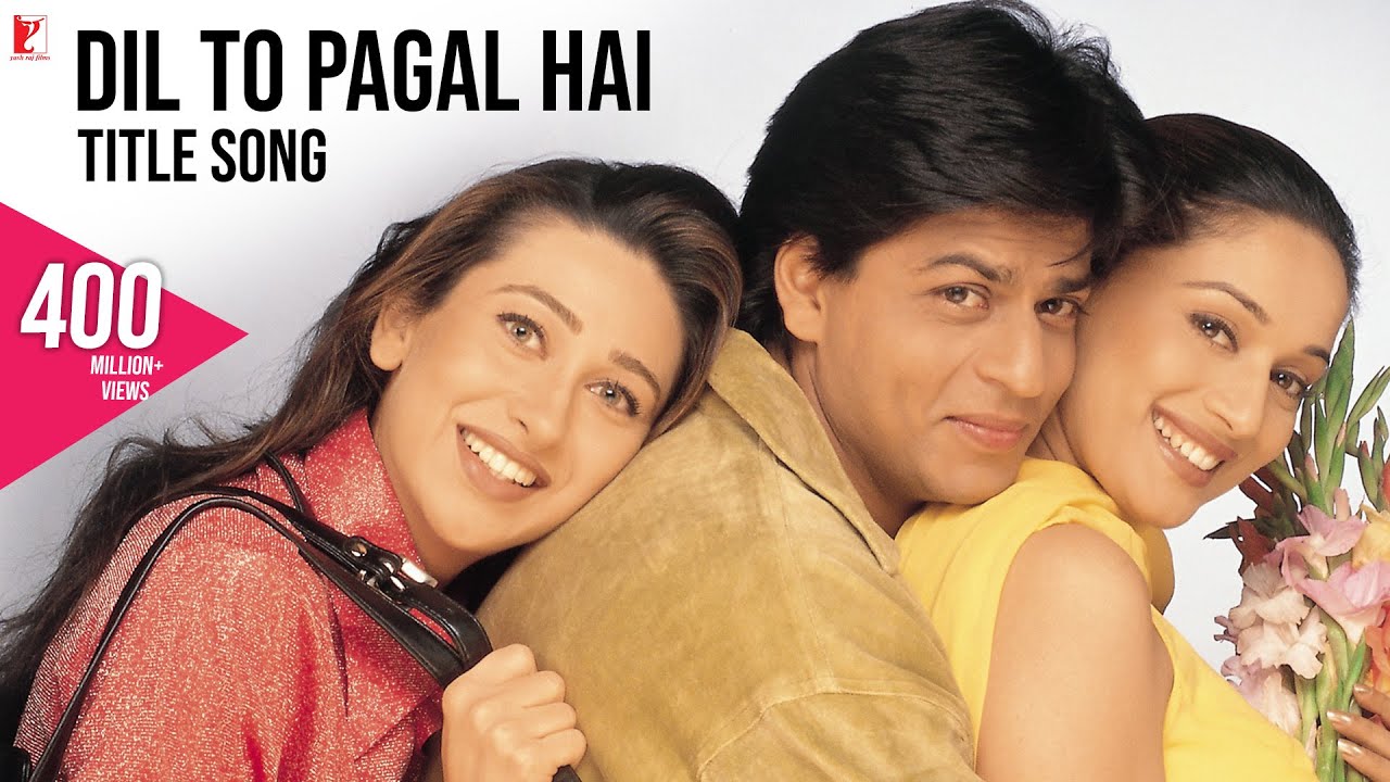 Dil To Pagal Hai Song | Shah Rukh Khan, Madhuri, Karisma, Akshay | Lata Mangeshkar, Udit Narayan