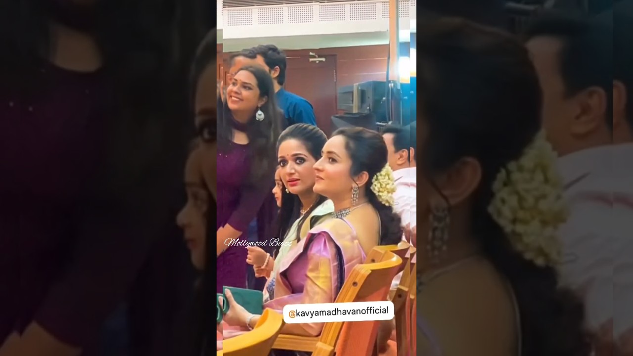 Dileep Kavya Madhavan Suresh Gopi Nazriya Fahad fasil at Meera Nandan's wedding #meeranandan