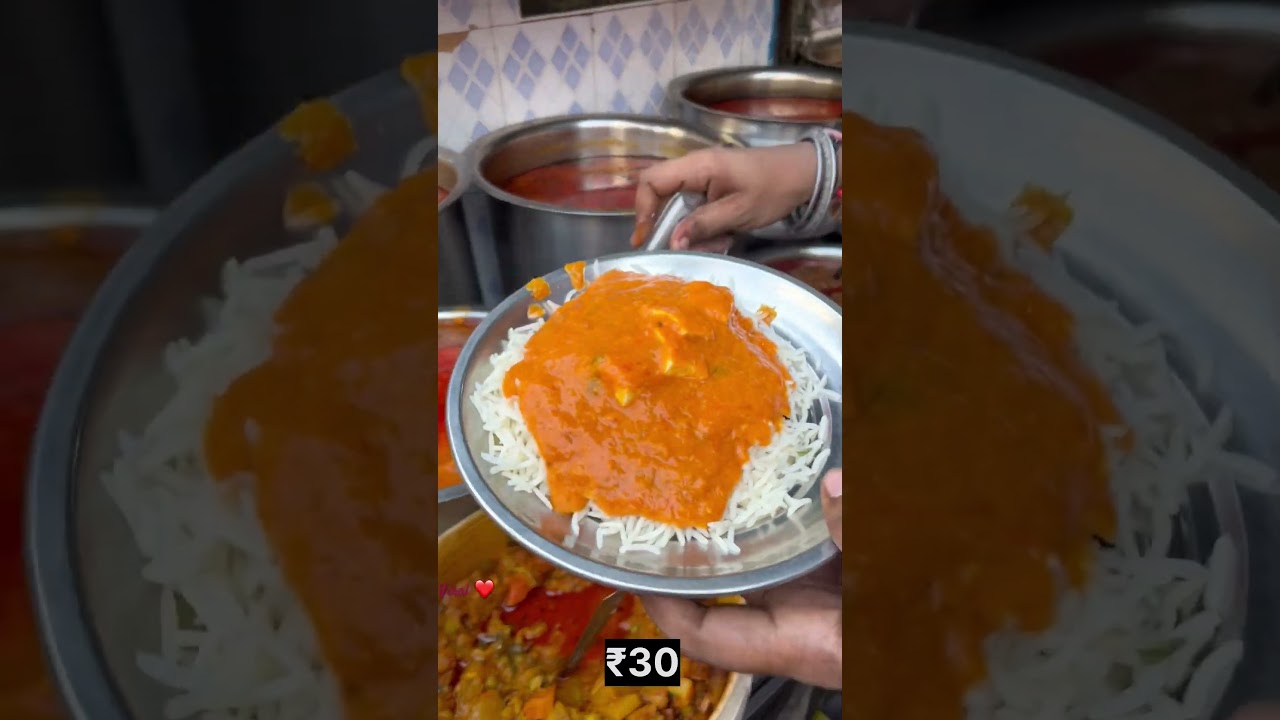 Dilli's messiah sweet paneer rice for ₹30 #shortsfeed #streetfood