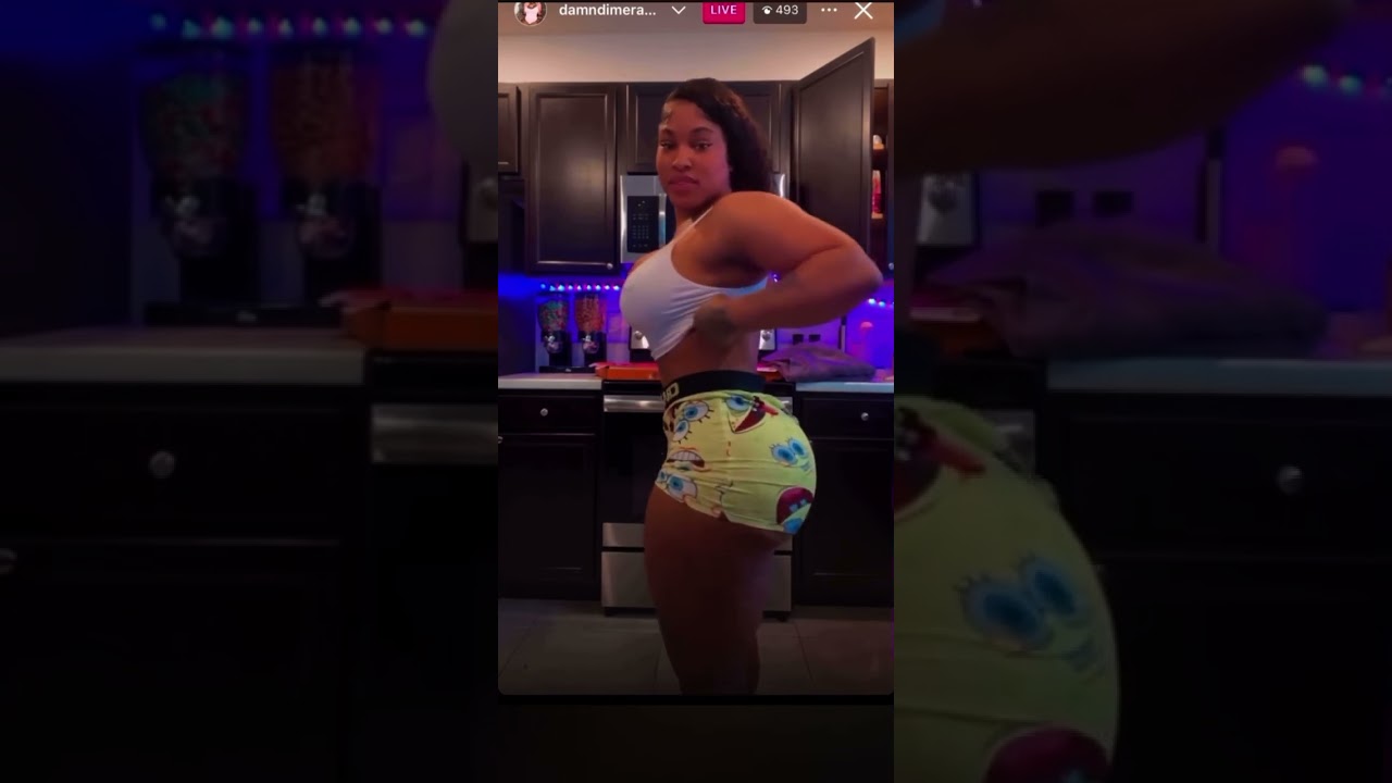 DimeRacks twerking ￼ On Instagram live￼