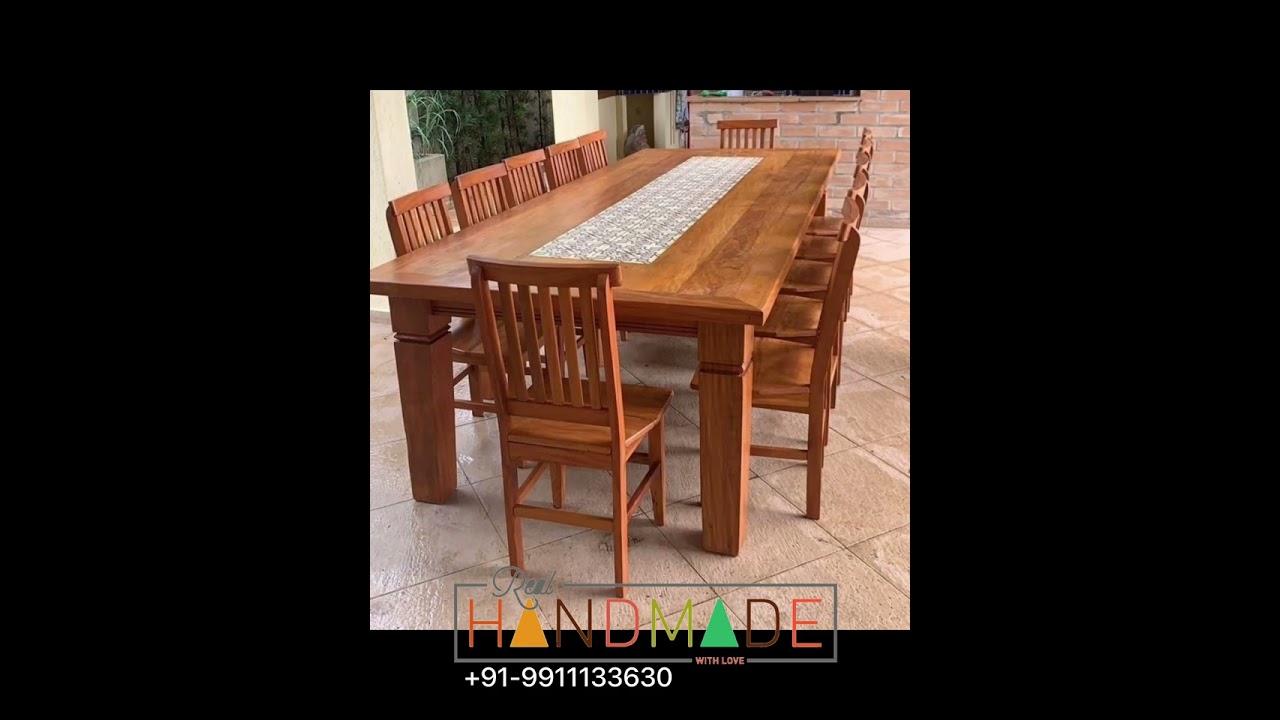 Dining Table: Latest Wooden dining table & chair design | Modern Dining Table Set #furniture #couch