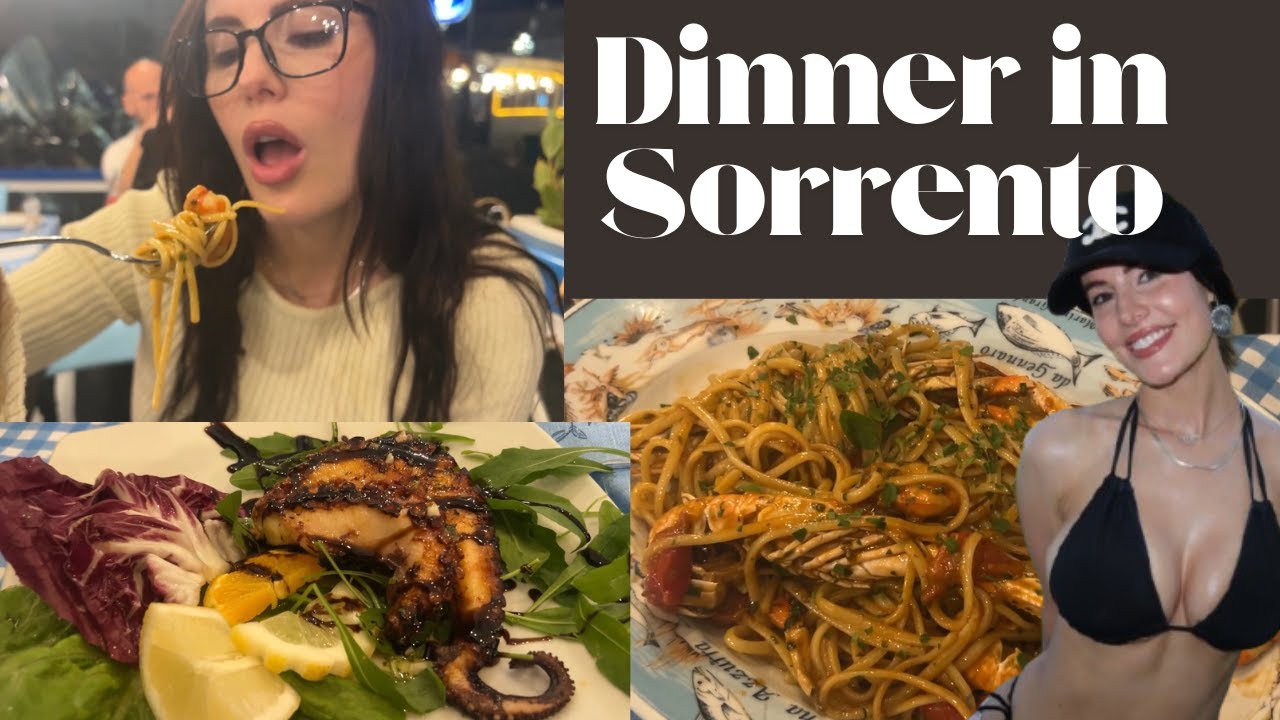 Dinner in Sorrento Italy !