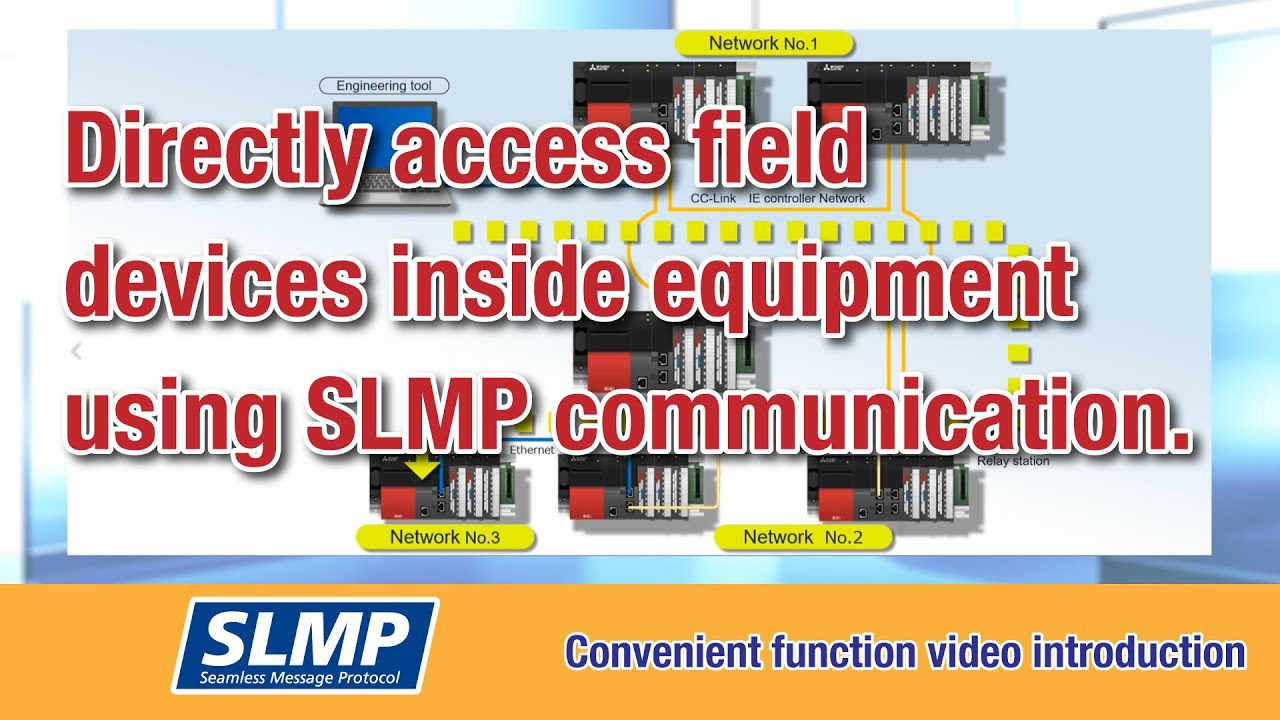 Directly access field devices inside equipment using SLMP communication.