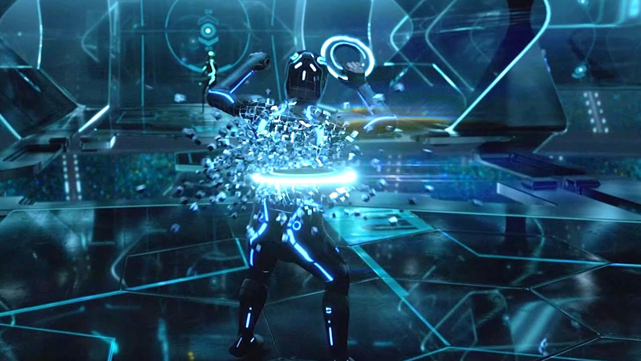 Disc Wars Scene - Tron Legacy Sam Flynn vs Combatants (2010) Movie Clip