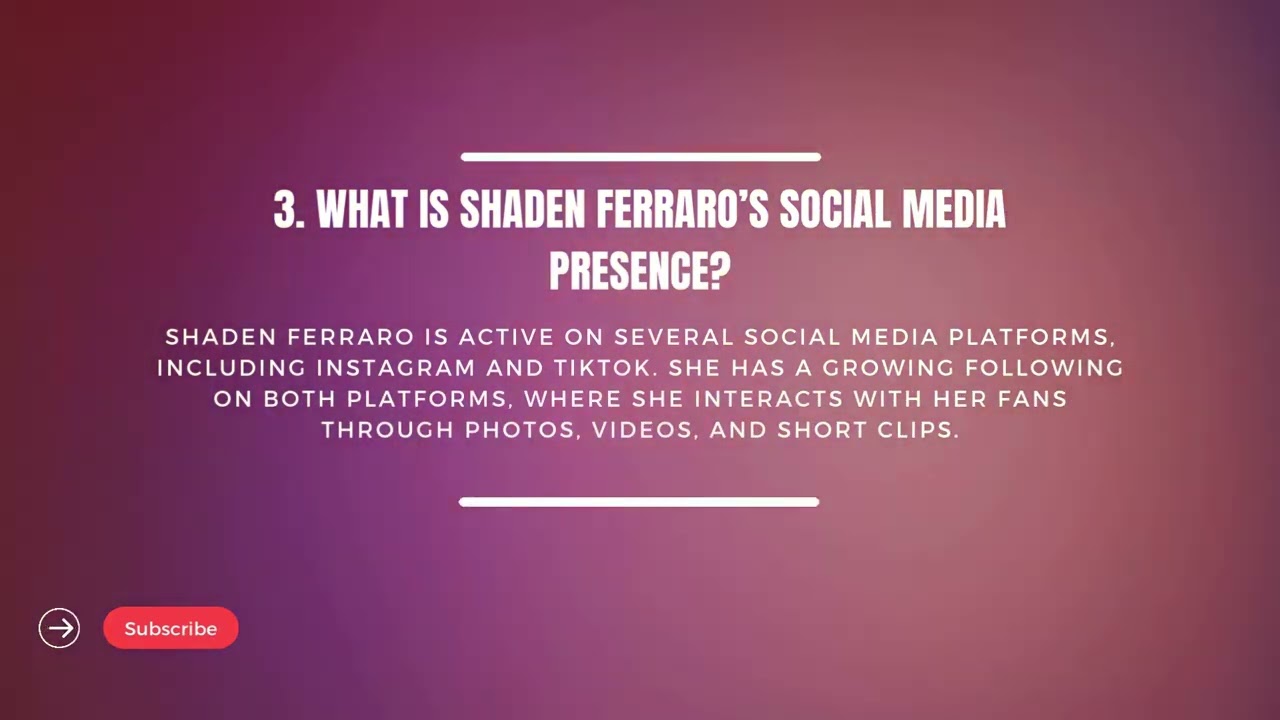 Discover The Life of Shaden Ferraro