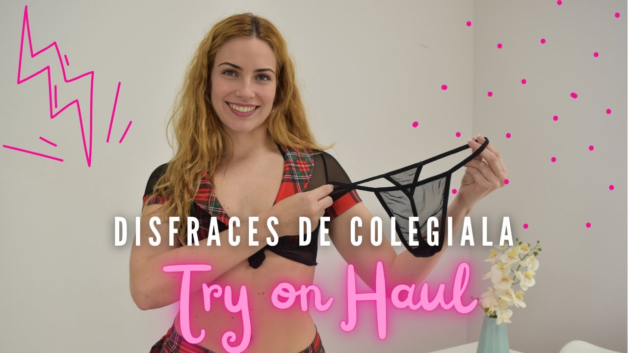Disfraces de colegiala try on haul schoolgirl costumes