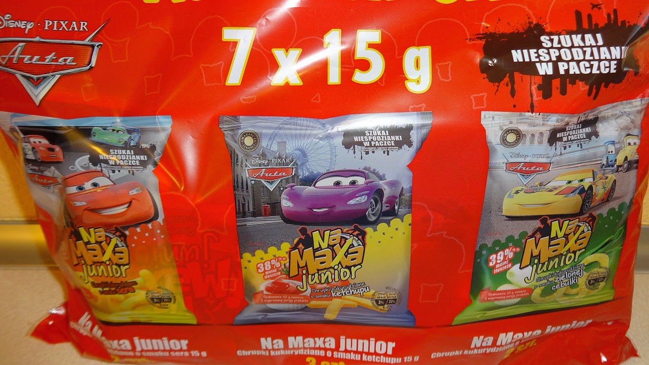 Disney Cars 2 Movie Snack Mix Multipacks with 20 Caps to Collect Unpacking