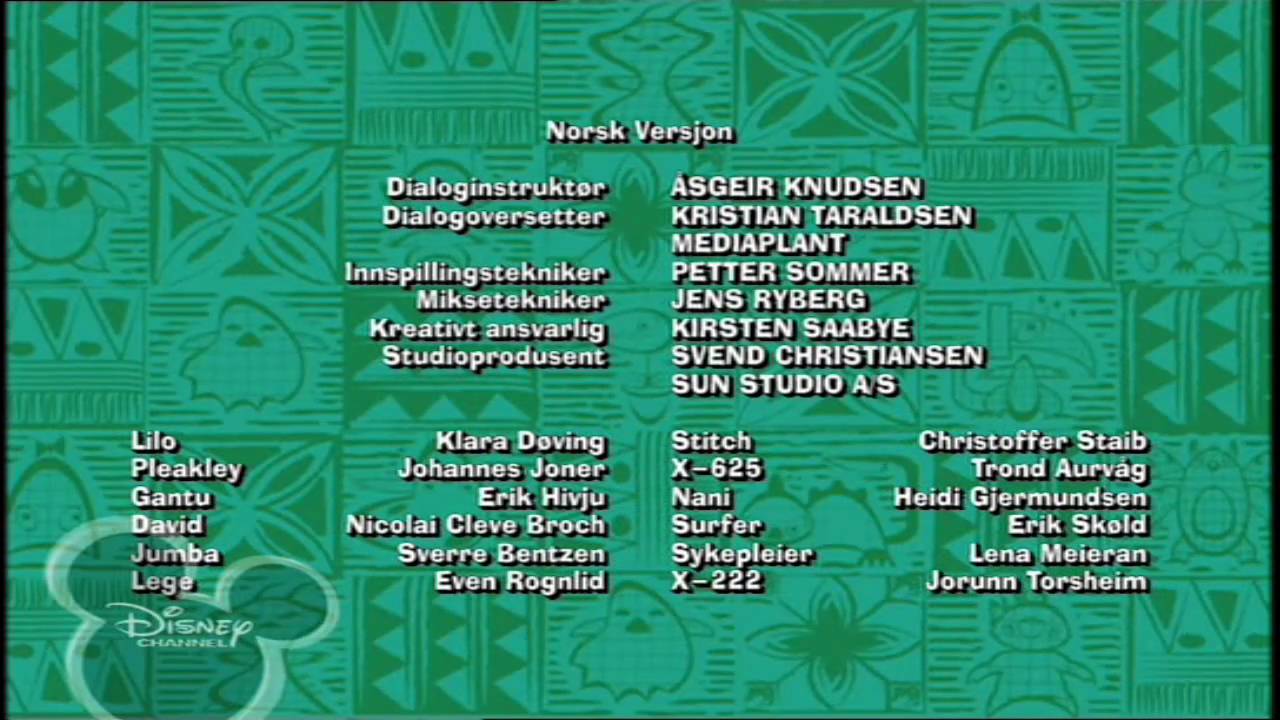 Disney Channel Scandinavia - LILO & STITCH: THE SERIES - End Credits
