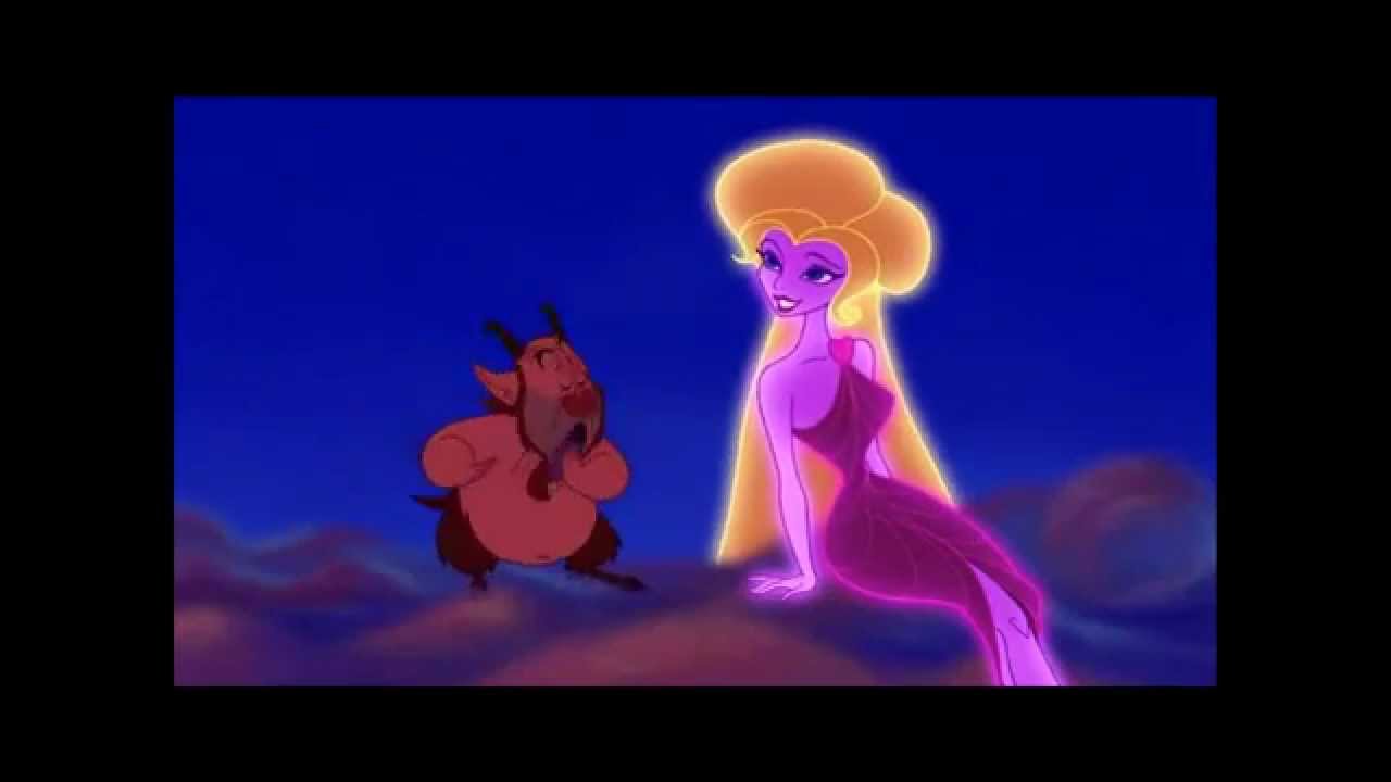 Disney Hercules : Aphrodite Kisses Phil