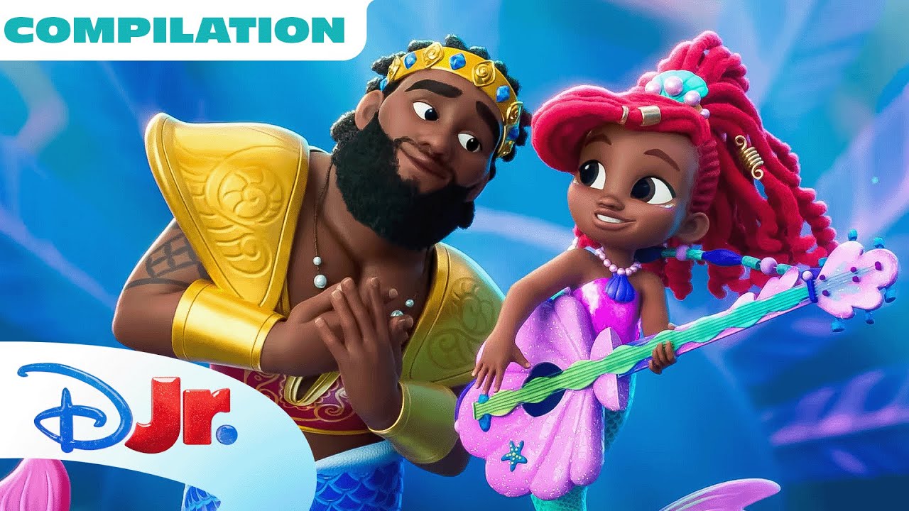 Disney Jr. Ariel Music Videos! 🎶 | The Little Mermaid | @disneyjr